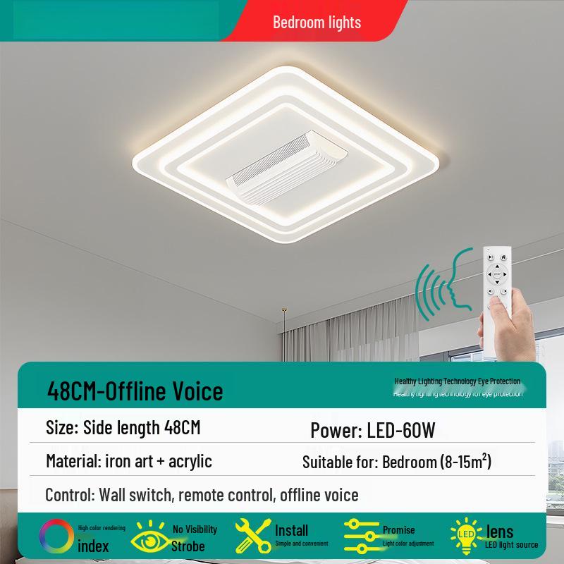 Modern Bladeless Fan Pendant Lamp for Living Room, Dining, and Bedroom Ceiling