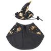 Pet Costume Hat Funny Star Print Witch Cloak Party Cosplay Dress Cosplay Accessories Pet Halloween Supplies