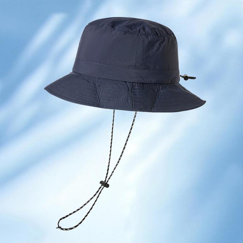 

Summer waterproof storage bucket hat embroidered outdoor fishing climbing cap folding sunshade sun protection cap One Size