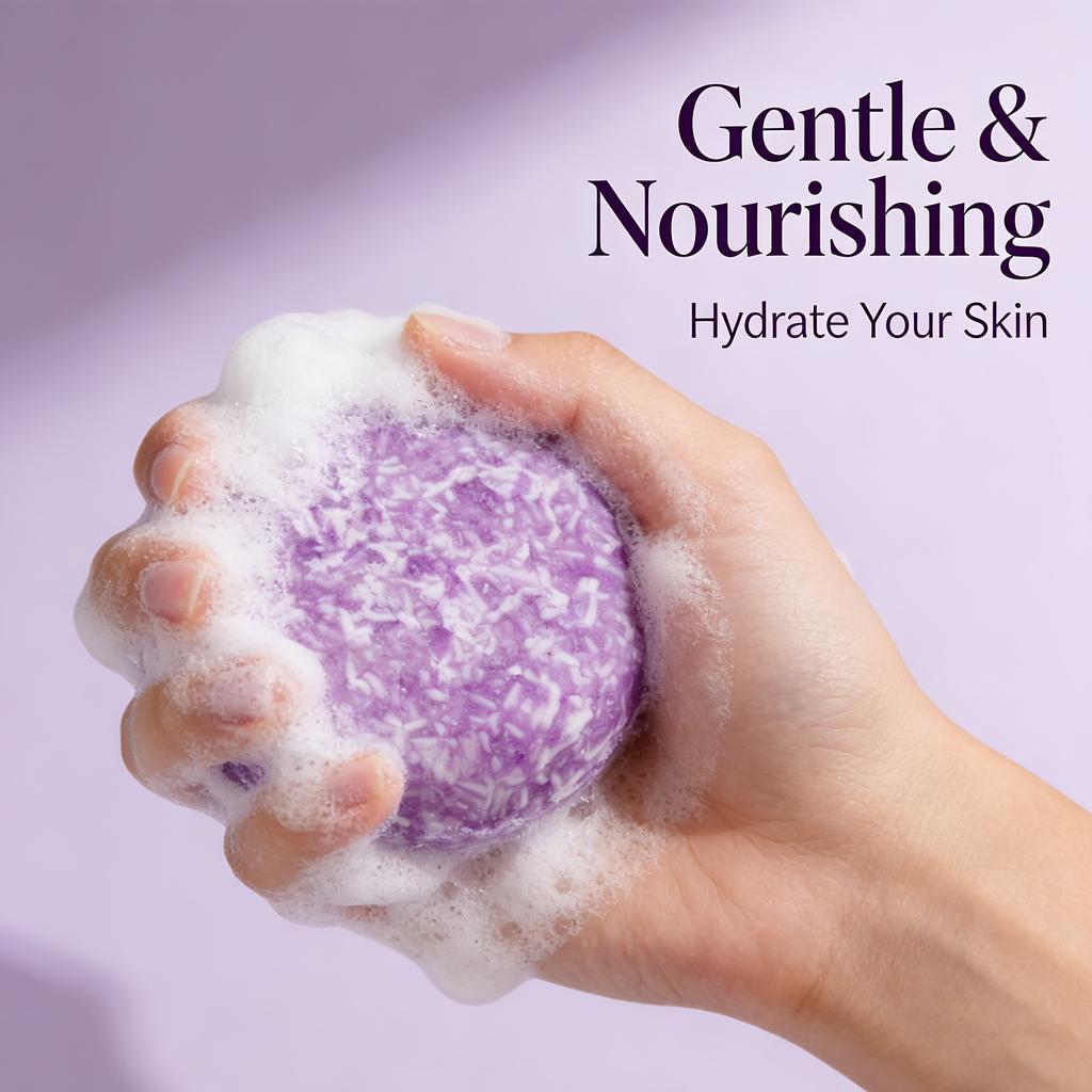 60g Blueberry Handmade Soap Deep Cleansing Rich Foam Face Body Soap Bar Moisturizing Skin Care Soap Bar