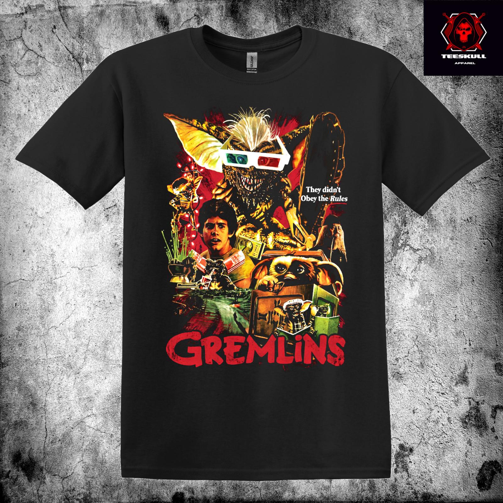 Gremlins (1984) Retro Sci-Fi Horror Top Premium Soft Cotton T-Shirt XL