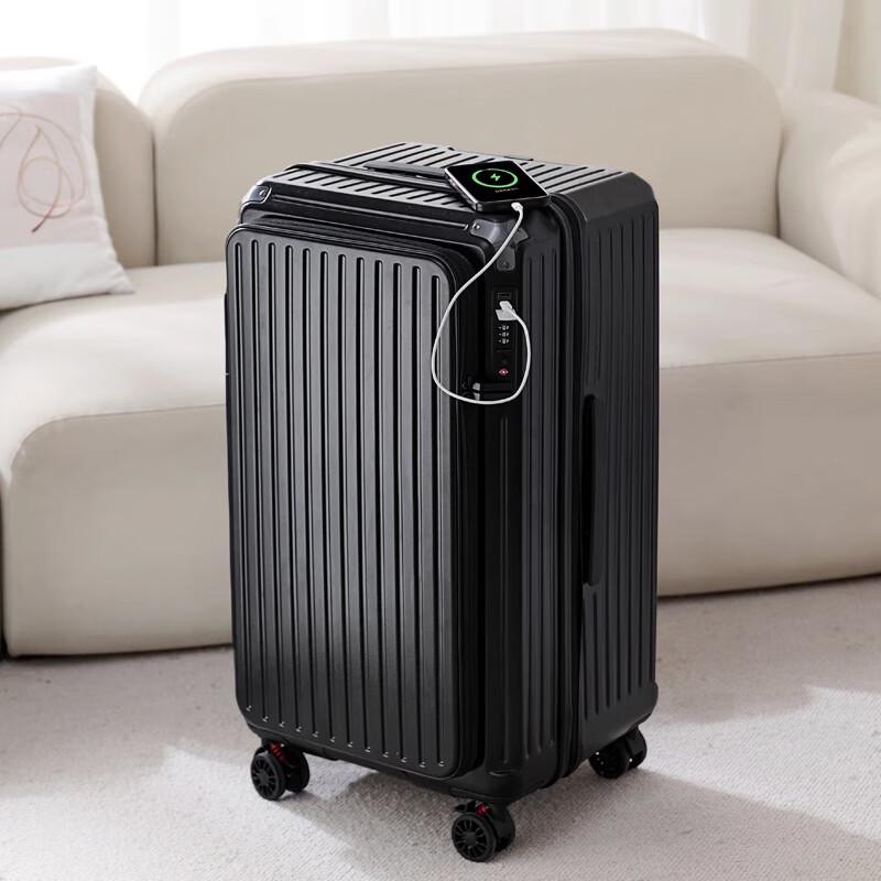 Side-Opening Expandable Luggage 24 inch