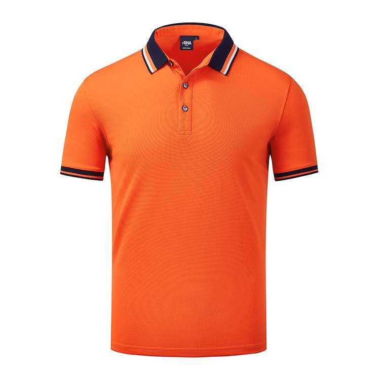 YDD FN2066  200G Combed Cotton Colorful Collar Lapel POLO Shirt