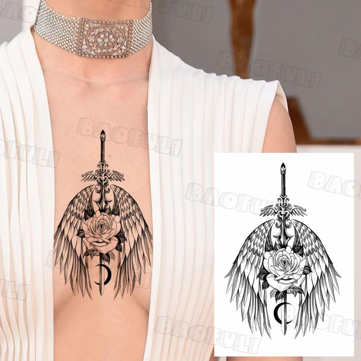 

DIY Компас Корабль Якорь Временные Татуировки Для Мужчин Взрослых Поддельные Лев Тигр Дракон Астронавт Татуировки Наклейки Уникальные Водонепроницаемые Татуировки