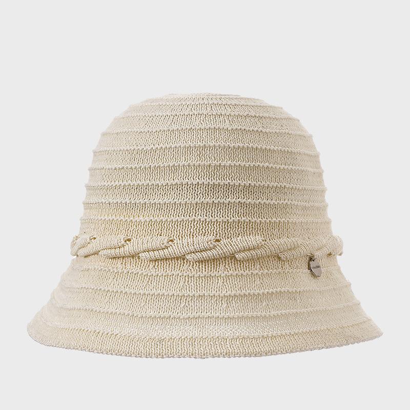 Солнцезащитная легкая дышащая панама женская шляпа-ведро от солнца складная шляпа от солнца бежевый