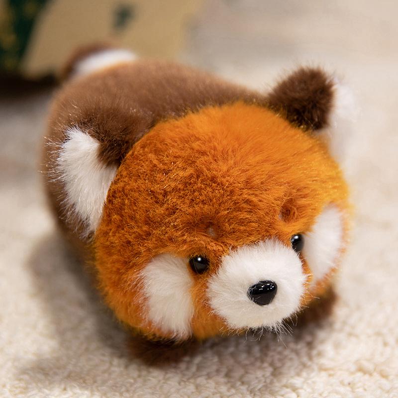 Cute Desktop Animal Plush Toys Cartoon Panda Elephant Penguin Piggy Capybara Doll Soft Cozy Lying Prone Pets Office Companion