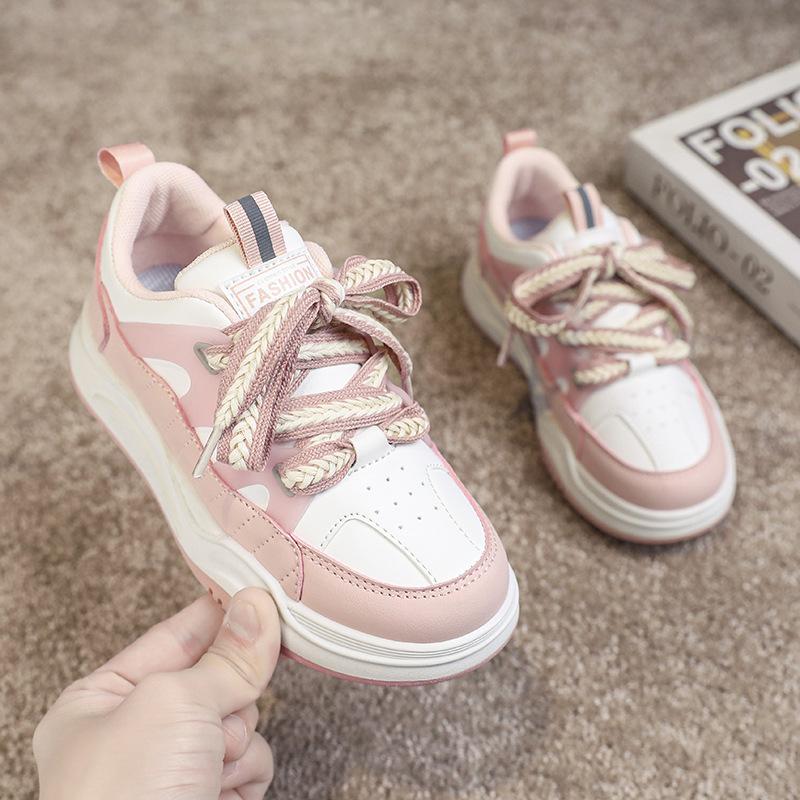 Casual Sports Shoes Girls Shoes Children's Big New Spring and Autumn Autumn Girls 2025 Trendy Shoes Children's Board Shoes