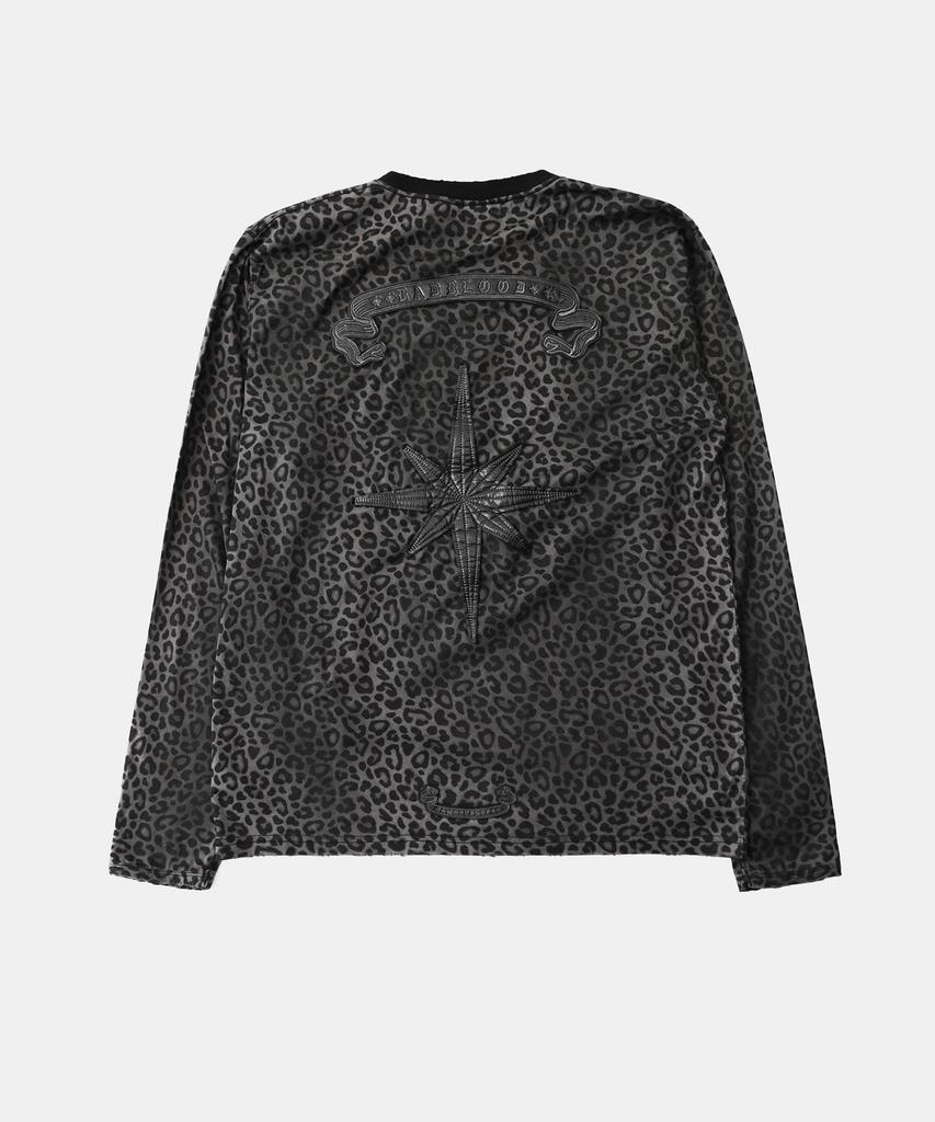BADBLOOD Cosmo Bad Patch Ringer Long Sleeve - Black Leopard