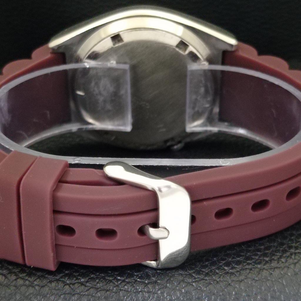 SEIKO 5 AUTOMATIC 7009A VINTAGE JAPAN MENS RED COLOR DIAL WATCH a701480-5 R206b-a701480