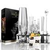 Modern Stainless Steel Cocktail Shaker Set With 25 Piece Bar Tools For Mixology