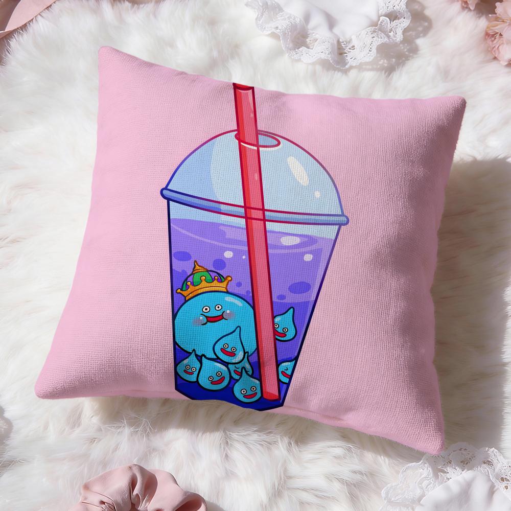 Dragon Quest Rocket Slime Cushion Cover Premium Comfort Reversible Pillow Cove -Two In One Design for Any Room & Car Interior