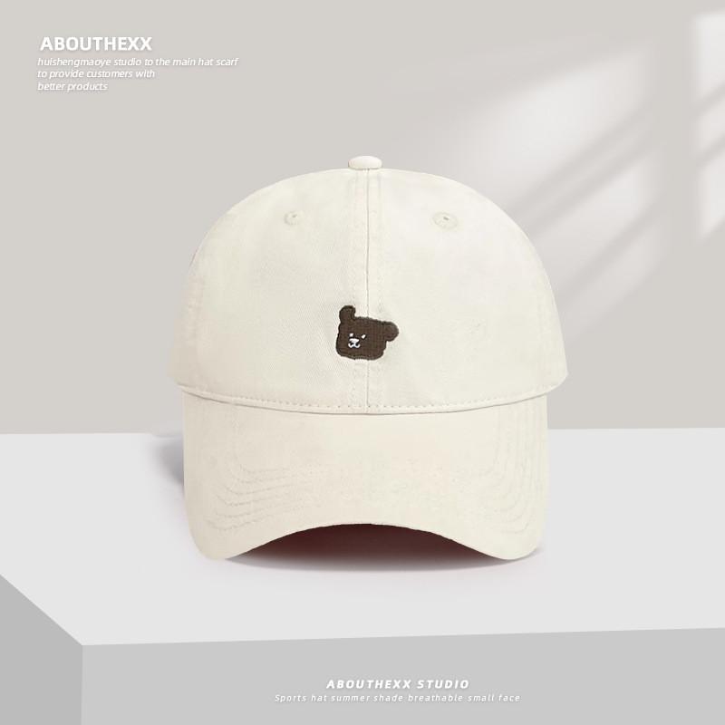 Vintage Cotton Baseball Hat With Animal Embroidery For Spring Outings