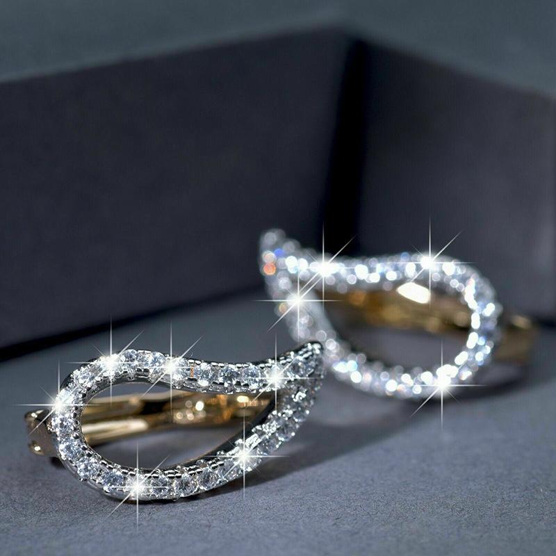 Lindon Fashion Copper Alloy Zircon Jewellery Drop Earrings For Women Wedding Party Gifts