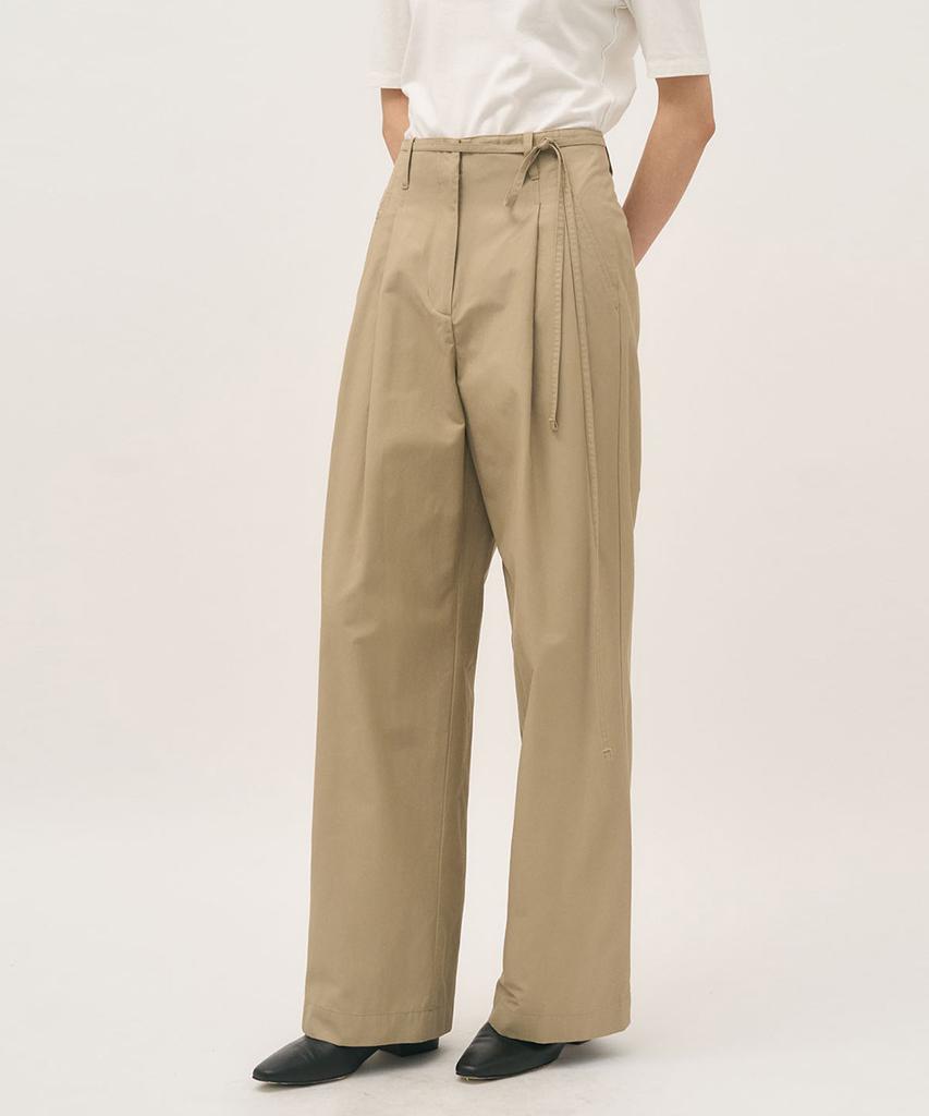 Leopeusaideuhwaiteulabel Grace Tuck Pants Sand