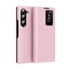 Funda de Cuero de Alta Gama con Tacto Suave para Samsung Galaxy Z Fold 7 6 5 4 Pantalla LED Inteligente HD Cubierta Trasera a Prueba de Golpes Windows