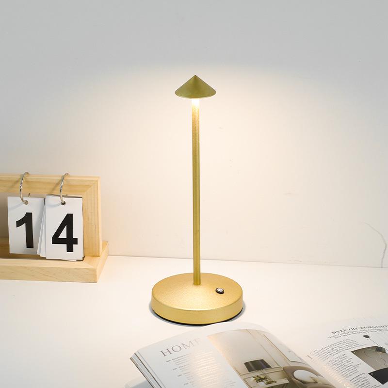 Mushroom LED Spire Table Lamp: Creative Indoor/Outdoor Charging Light for Home & Restaurant Decor