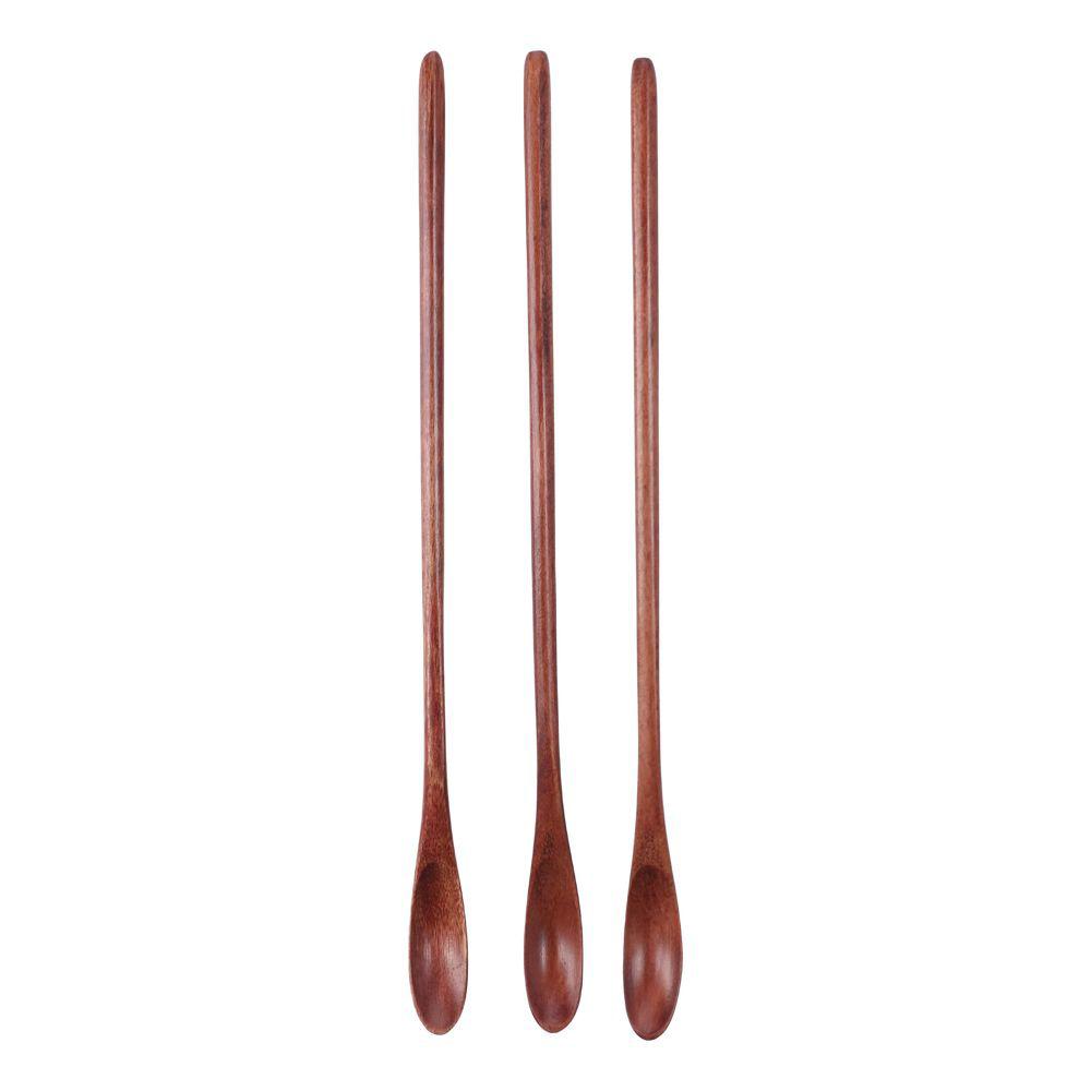 Wooden Wooden Spoons 7.8X0.59inch 13x2inch Wood Coffee Spoons Vintage Stirrer Spoon for Kitchen Soup Coffee Honey
