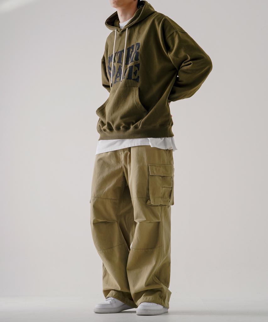 EZKATON Staff Cargo Pants Beige Kmlp6726