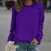 Damen Fleecpullover Langarm Sweatshirt Lässiges Fitness Top