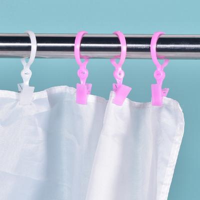 Clip de cortina útil, resistente al desgaste, resistente, Clip de cortina de ducha, Clip colgante, hebilla de cortina, suministro de baño