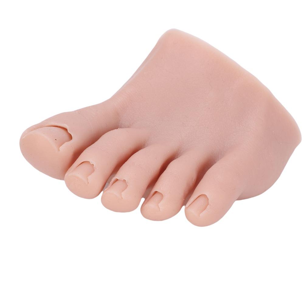 Linker/Rechter Nagelkunst-Trainingsfuß Weiches Silikon-Füßchen-Modell Für Nagelkunst-Training