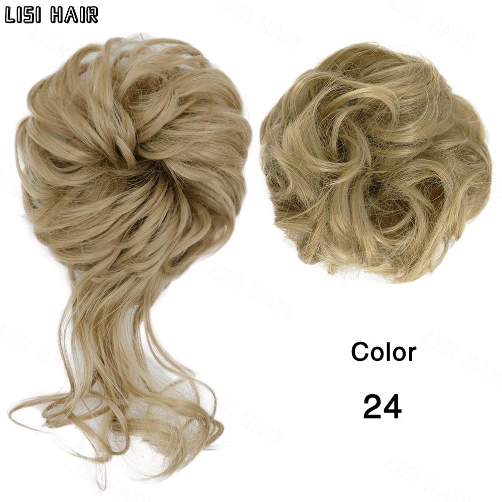 MERISIHAIR Synthetisch, 2 Stile, klassisch, zerzaust, Hochsteckfrisur, elastisch, unordentlicher Dutt, Haargummis, gefälschter Haarknoten, Donut, Pferdeschwanz, Haarknoten, Zubehör für Frauen, den täglichen Gebrauch