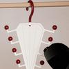 V Shaped Double-Sided Closet Organizer with 360° Rotating Space Saving