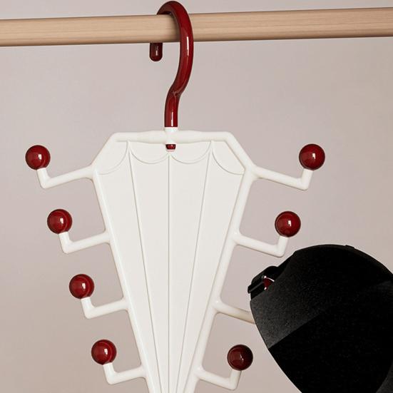 V Shaped Double-Sided Closet Organizer with 360° Rotating Space Saving