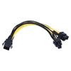 5Pcs Power Supply Cable 6Pin to Dual 8pin 6+2 GPU Graphics Connector Conversion Line