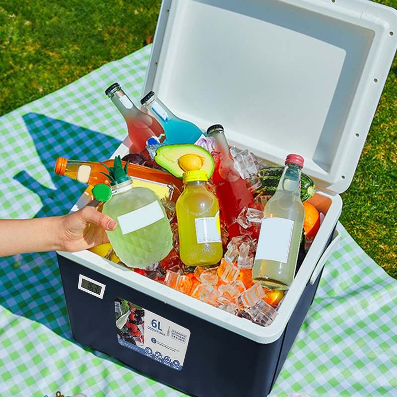 Portable Cooler Insulated Box Outdoor Hard Cooler Keeps Ice For Beach Camping Tailgating Sports Household Kitchen Home Party