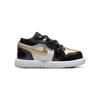 Air Jordan 1 Low ALT SE BT Gold Toe Baby-Sneaker Schwarz Metallic-Gold Weiß DZ6319-071