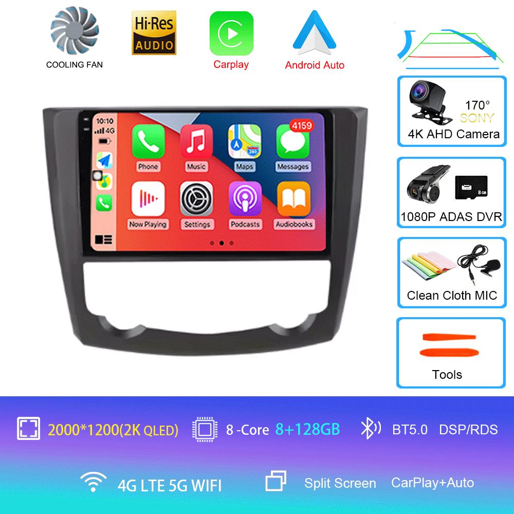Für Renault Kadjar 2015 2016 2017 2018 2019 9 Zoll Android 14 Auto BT Radio Multimedia Video Player Navigation GPS 2 Din Kein DVD