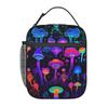 Elf Mushroom Luminescence Pattern Insulated Lunch Bag for Women Kids Leakproof Food Boxes Thermal Lunch Box Tote