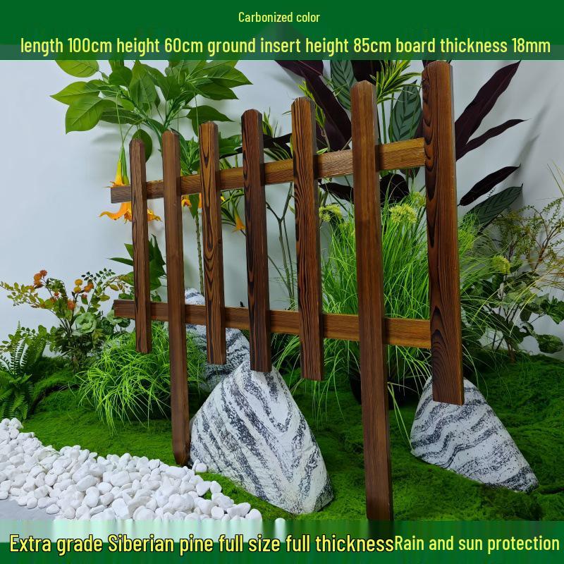 Outdoor Garden Decorative Wooden Picket Fence for Yard and Flower Beds