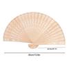 Full Flush Wooden Fan Sunflower Fan Hollow Folding Fan Wooden Sandalwood Fan Wedding Fan Home Decoration