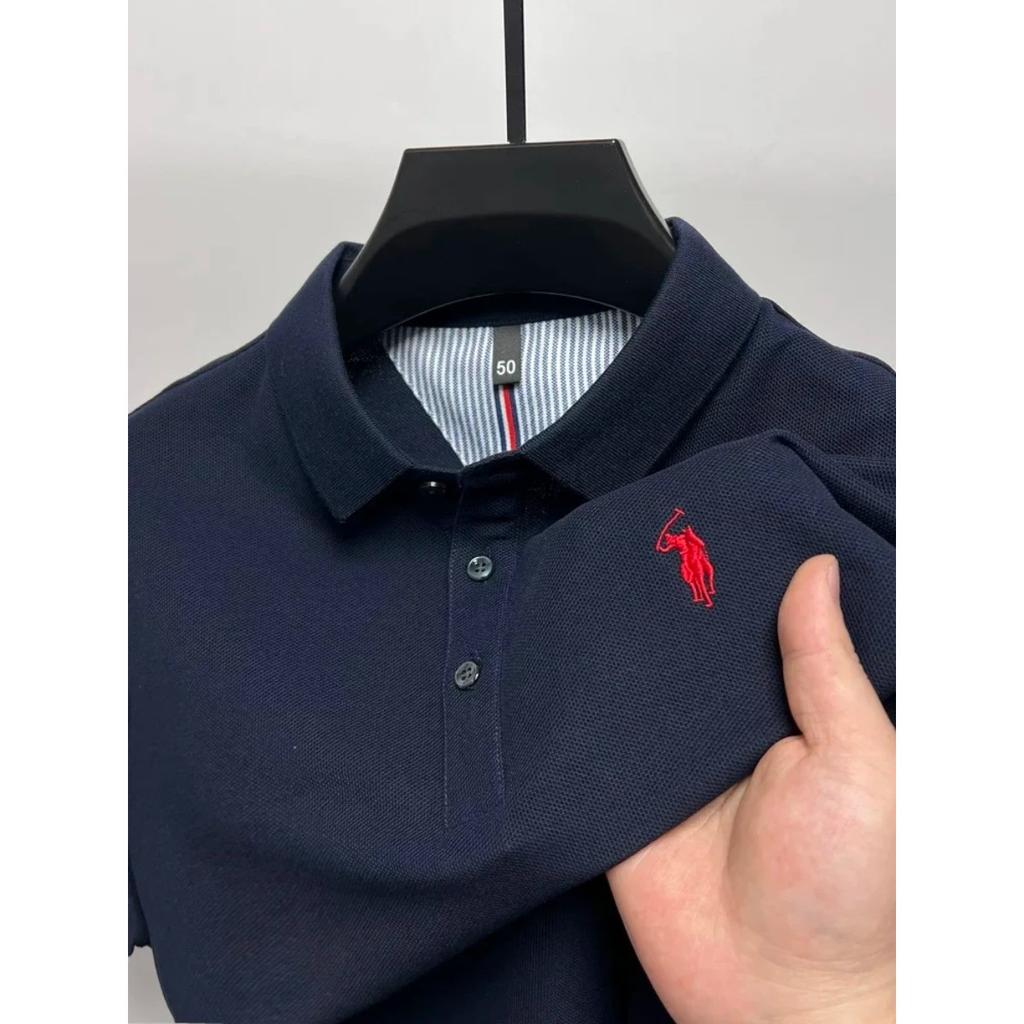STORN High End Brand 100% Cotton Short Sleeve Polo Shirt Men Luxur Pony Embroidery Comfort Breathable Fashion T-shirt Summer New Top
