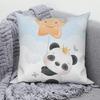Square Pillow Cute Giant Panda Animal Pattern Cushion Cover Home Living Room Sofa Bedroom Decoration