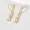 Elegant Retro Chinese Cat's Eye Bamboo Ear Cuffs - Versatile, Fashionable Women's Jewelry