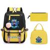 Animation Cartoon Printing Large Capacity Lightweight Student Schoolbag Children'S Leisure Backpack Three-Piece Set