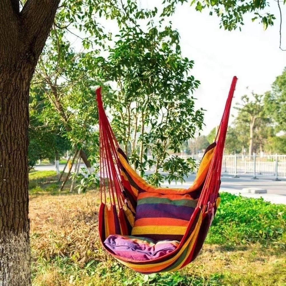Comfortable Dormitory Hammock Chair Thicken Outdoor Hanging Chair  Patio Relaxation