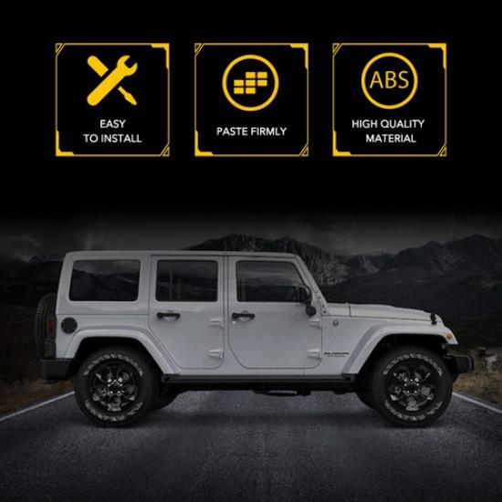 Water Diverters Rain Gutter Extension JK For 2007-2017 Jeep Accessories Wrangler