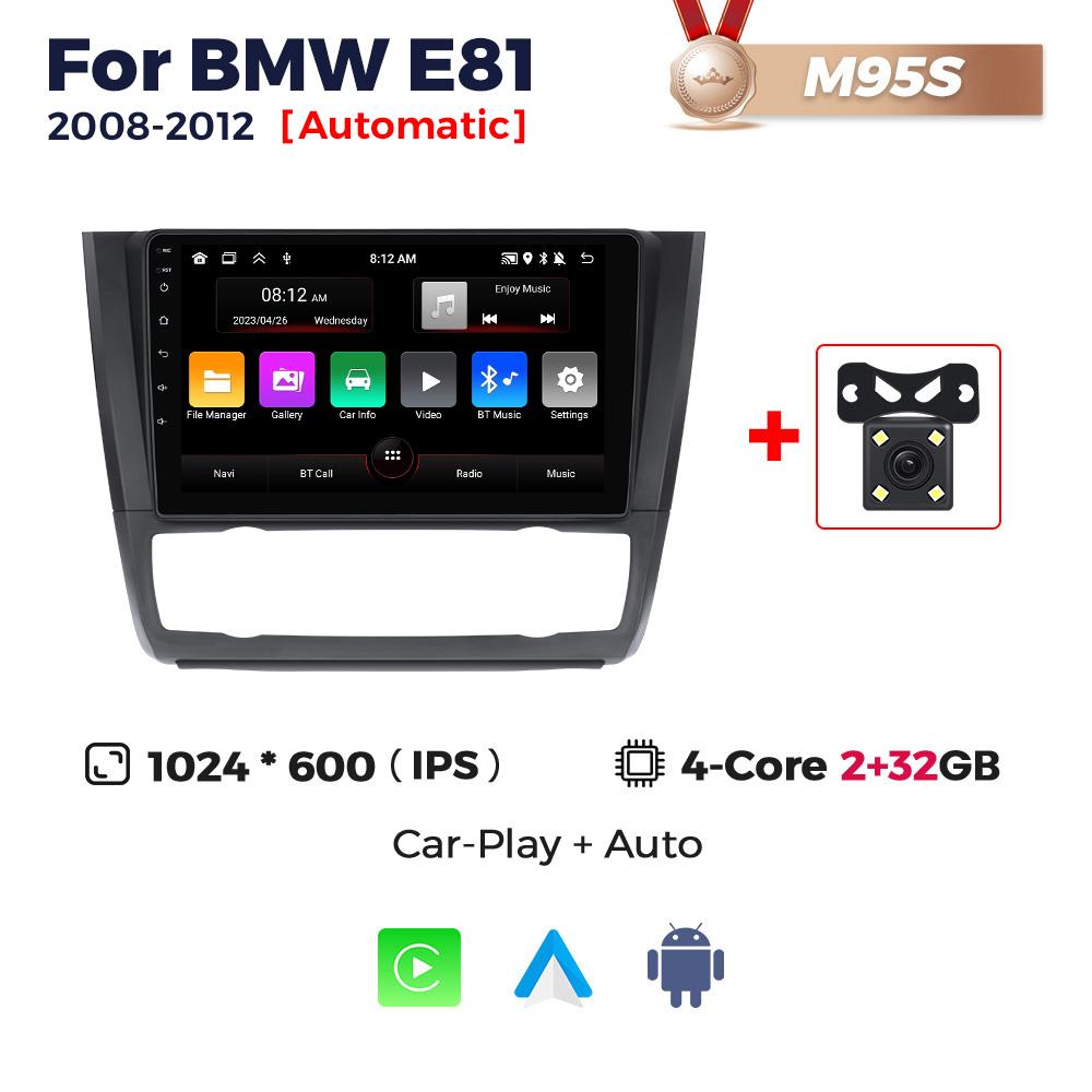 Navifly UIS7862S Android Car Radio For BMW 1 Series E81 E82 E87 E88 2004-2012 GPS Stereo BT Carplay Auto Multimedia Video Player