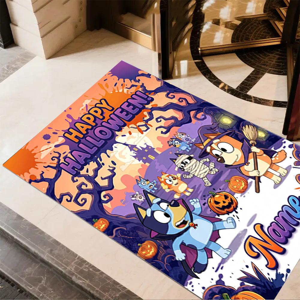 Soccer Friends Christmas Celebration Customize Your Name Carpet Design for Decorate room Hallway Kitchen Dining Room Antislip Carpet Anime Office Deco