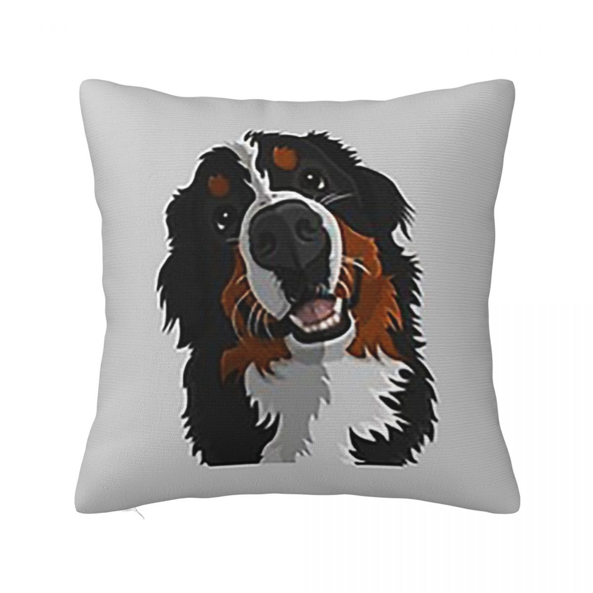 

Christmas Bernese Mountain Dog Square Pillowcase Cushion Cover Pillow Case Throw Pillow Cover for Home Bedroom Car 12x12Inch