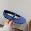 Fashion SUOJIALUN 2025 Spring New Brand Women Flat Shoes Fashion Round Toe Ladies Elegant Mary Jane Shoes Soft Flat Heel Single Shoes