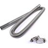 FizLig Stainless Steel Exhaust Pipe - 47" Flexible Diesel Exhaust Extension For Trucks/Generators, Anti-Corrosion Pipe With Clamp Kit, Compatible