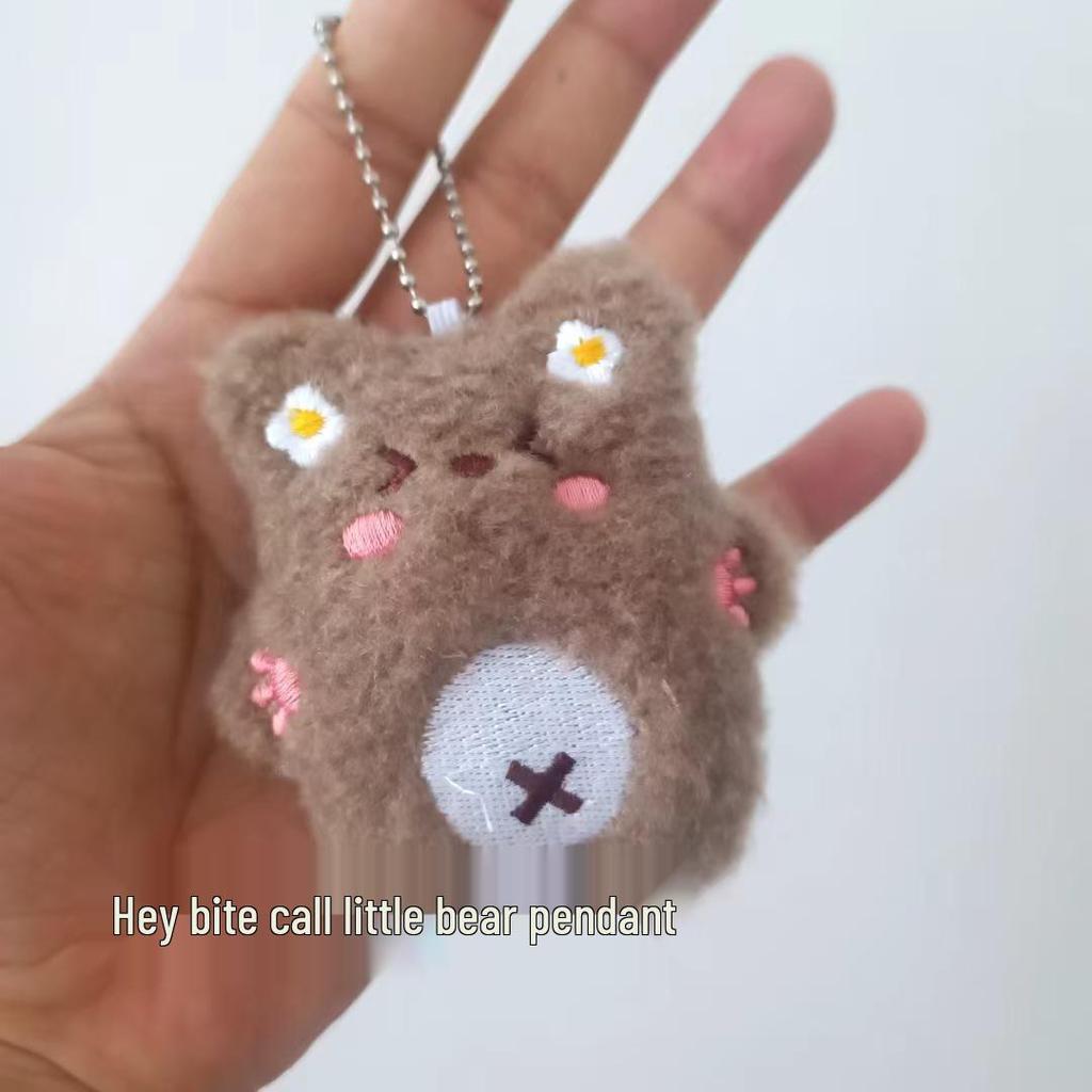 Pacha Dog Plush Doll: Cute Blush Heart Backpack Pendant, Cartoon Couple Gift