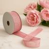 Baby Pink Ribbon 38mm X 20m Natural Texture
