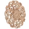1Pcs Wood Carved Onlay Delicate Natural Solid Wood Corner Decorative Applique for Wall Door Furniture Cabinet Cupboard Window