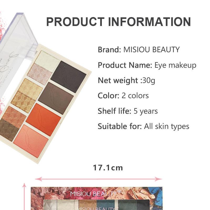 Misiou Beauty Holding The Makeup Face, Brighten The Thin Shadow, Dumb Eyebrow Powder, Blush Highlight Highlighting The Eye Shadow